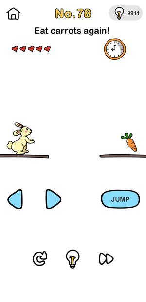 Brain Out Level 77: Eat carrots again! answers 